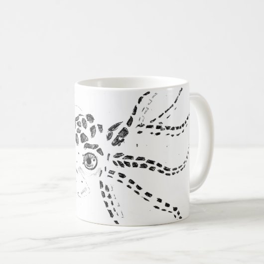 Kopffüßer-Kaffee-Tasse Tasse (VorderseiteRechts)