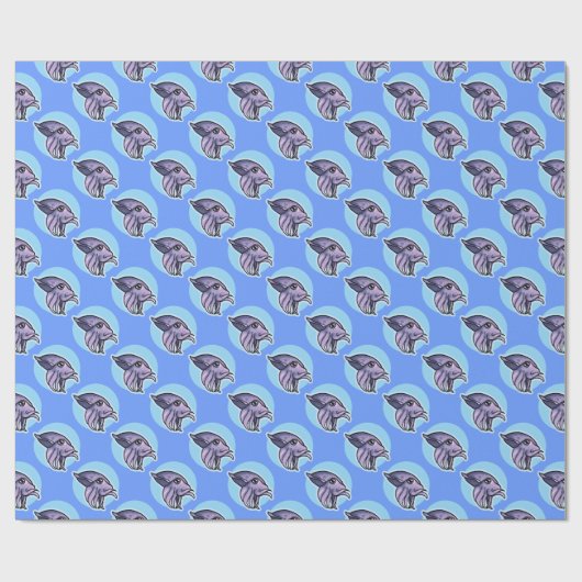 Kopffüßer-Packpapier Geschenkpapier (Flach)