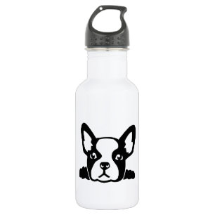 Kopfgesicht der französischen Bulldogge Trinkflasche