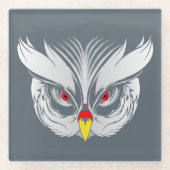 Kopfhaut Glasuntersetzer (Vorderseite)