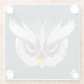 Kopfhaut Glasuntersetzer (Rückseite)