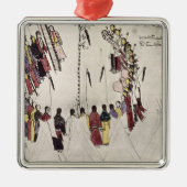 Kopfhauttanz oder Siegtanz (Tinte auf Papier) Ornament Aus Metall (Vorne)