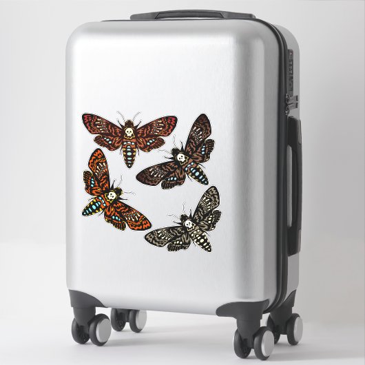 Kopfhawkmoth Skull Thorax 4 Variationen Aufkleber (Koffer)