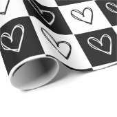 Kopfhörer an der Tafel Geschenkpapier (Rolleneckpunkt)