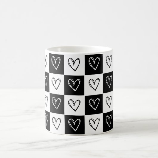 Kopfhörer an der Tafel Kaffeetasse (Mittel)