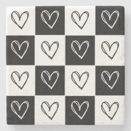 Kopfhörer an der Tafel Steinuntersetzer