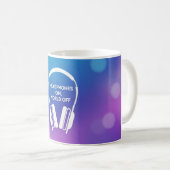 Kopfhörer aus der Welt Kaffeetasse (VorderseiteRechts)