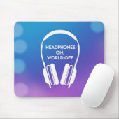 Kopfhörer aus der Welt Mousepad (Mit Mouse)