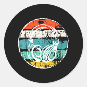 Kopfhörer Beats DJ gestörte Hip Hop Musik Runder Aufkleber