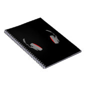 Kopfhörer Cool einfach und elegant Notizblock (Rechte Seite)