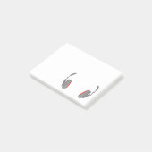 Kopfhörer Cool einfach und elegant Post-it Klebezettel (angewinkelt)