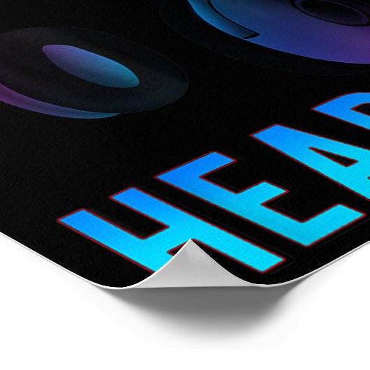 Kopfhörer, die ich dir kein lustiges T-Shirt sagen Poster (Ecke)