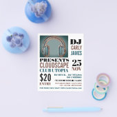 Kopfhörer, DJ, Club Event Advertising Flyer (Einzeln)