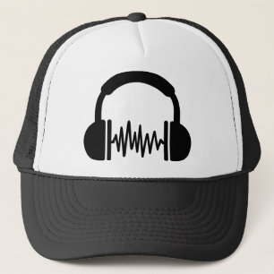 Kopfhörer-Frequenz DJ Truckerkappe
