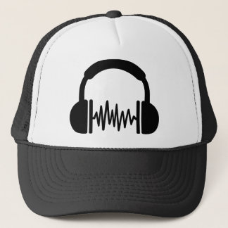 Kopfhörer-Frequenz DJ Truckerkappe