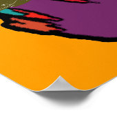 Kopfhörer für coole Kunst Poster (Ecke)