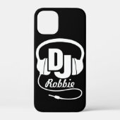 Kopfhörer für Schwarzweiß-DJ Case-Mate iPhone Hülle (Rückseite)