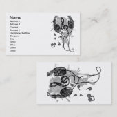 Kopfhörer (G) Visitenkarte (Vorne/Hinten)