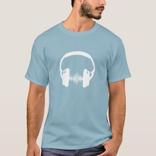 Kopfhörer, headphones, Musik, Wave, Frequenz T-Shirt