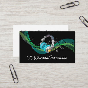 Kopfhörer   Hintergrundmusik Visitenkarte