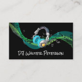 Kopfhörer | Hintergrundmusik Visitenkarte (Vorderseite)