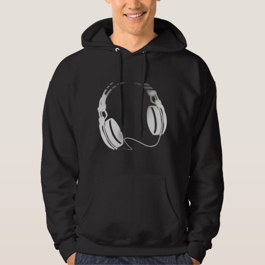 Kopfhörer Hoodie (Vorderseite)