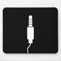 Kopfhörer-Jack-Piktogramm Mousepad