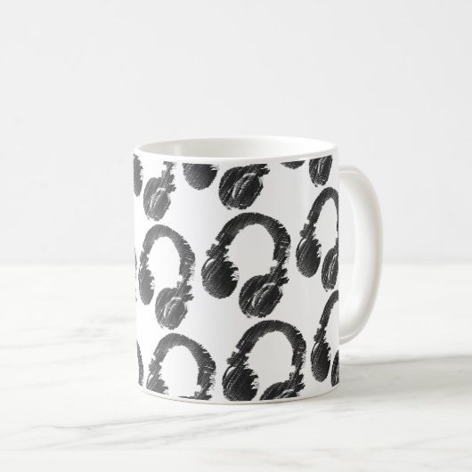 Kopfhörer Kaffeetasse (VorderseiteRechts)