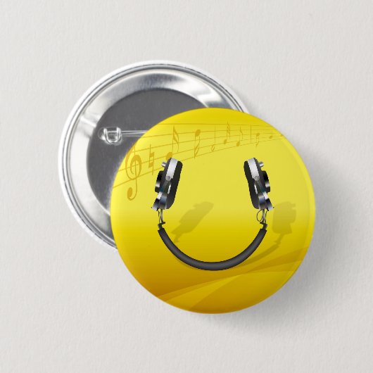 Kopfhörer lächeln button (Vorne & Hinten)