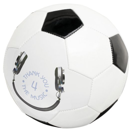 Kopfhörer lächeln fußball (Dreiviertel)