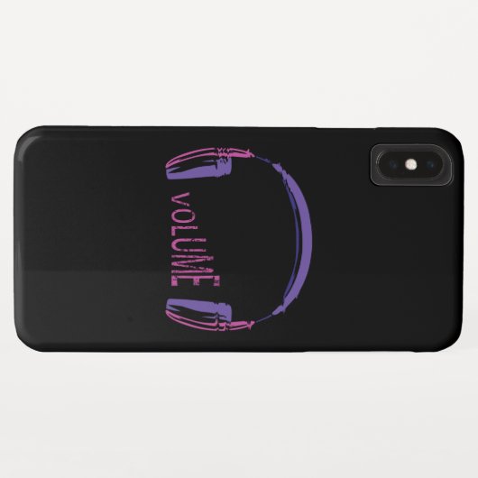 Kopfhörer Lautstärke Case-Mate iPhone Hülle (Rückseite (Horizontal))