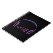 Kopfhörer Lautstärke Notizblock (Linke Seite)