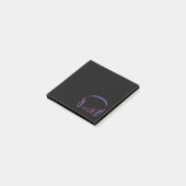 Kopfhörer Lautstärke Post-it Klebezettel (angewinkelt)