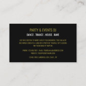 Kopfhörer-Logo, Berufliche DJ-Visitenkarte Visitenkarte (Rückseite)