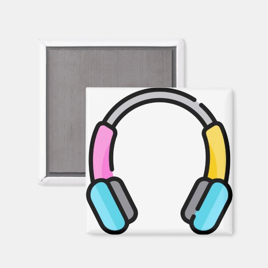 Kopfhörer Magnet (Vorderseite/Rückseite)