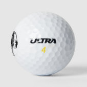Kopfhörer mit Kopfhörer Golf Balls Golfball (Logo)