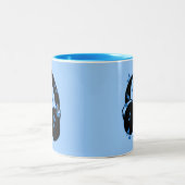 Kopfhörer mit musikalischen Anmerkungen für Baby Zweifarbige Tasse (Mittel)