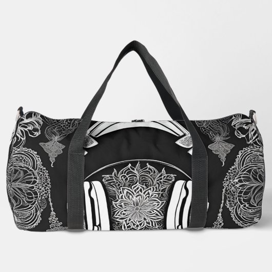 Kopfhörer-Modus AI-Kunst Duffle Bag (Vorderseite)