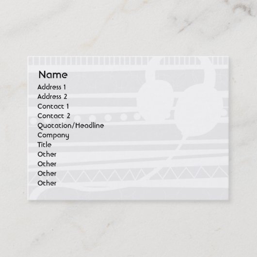 Kopfhörer - mollig visitenkarte (Vorderseite)