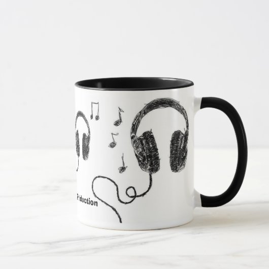 Kopfhörer-Musik Tasse (Rechts)