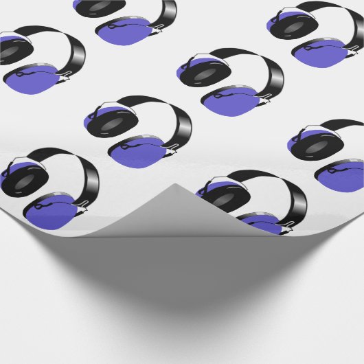 KOPFHÖRER-MUSTER Packpapier (Ecke)