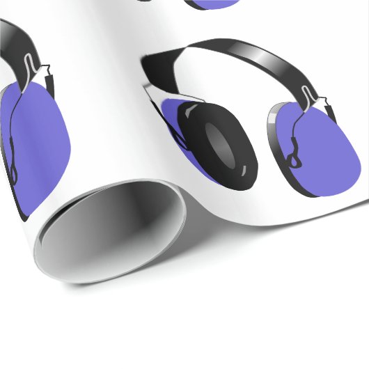 KOPFHÖRER-MUSTER Packpapier (Rolleneckpunkt)