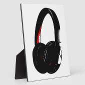 Kopfhörer-Pop Art Kopfhörer Fotoplatte (Seite)