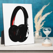 Kopfhörer-Pop Art Kopfhörer Fotoplatte (Seite)