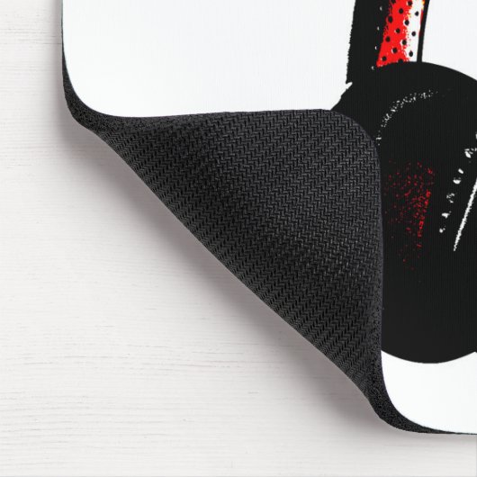 Kopfhörer-Pop Art Kopfhörer Mousepad (Ecke)