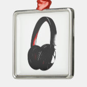 Kopfhörer-Pop Art Kopfhörer Ornament Aus Metall (Links)