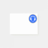 Kopfhörer-Post-It Post-it Klebezettel (Vorderseite)