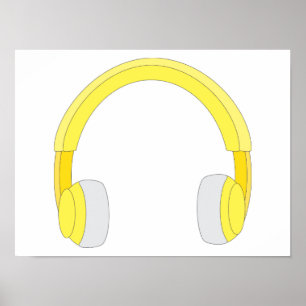 Kopfhörer Poster