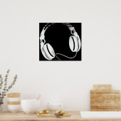 Kopfhörer Poster (Küche)