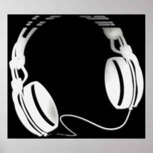Kopfhörer Poster